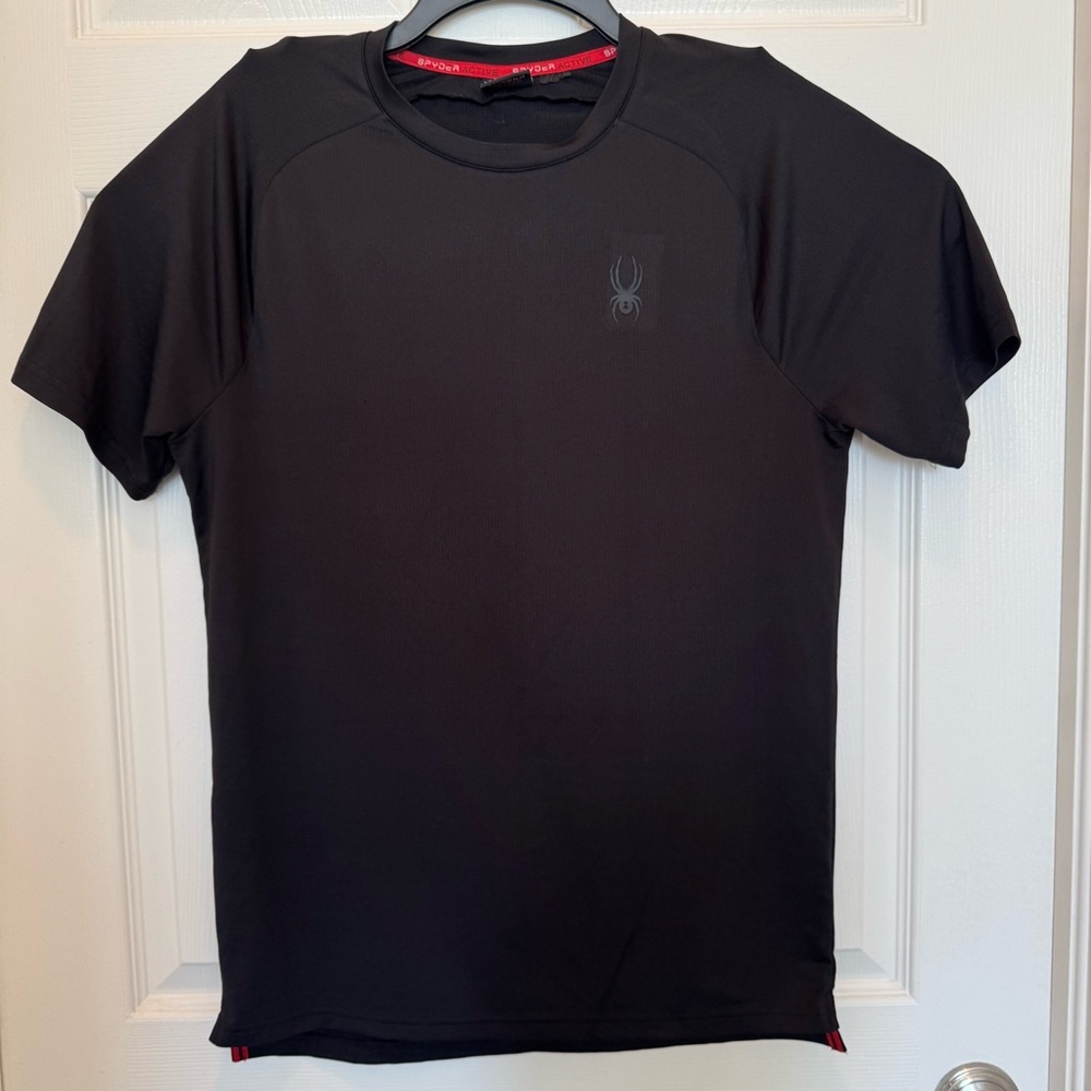 Spyder Black Short Sleeve Polo Shirt Men's Size L